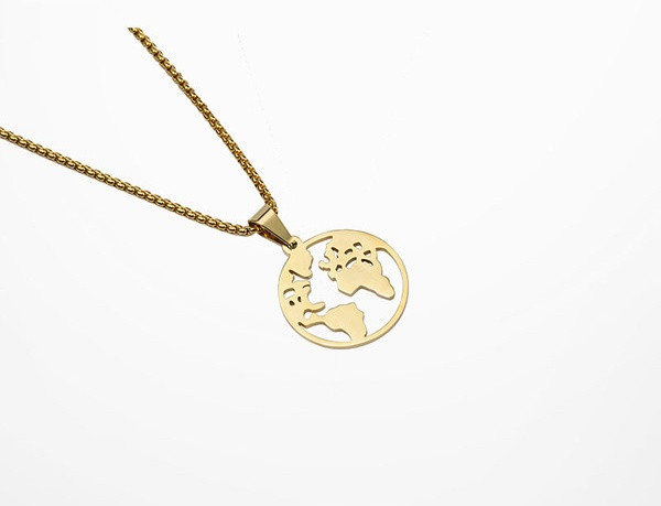 Μοντέρνα ανδρική αλυσίδα από χάλυβα με μενταγιόν