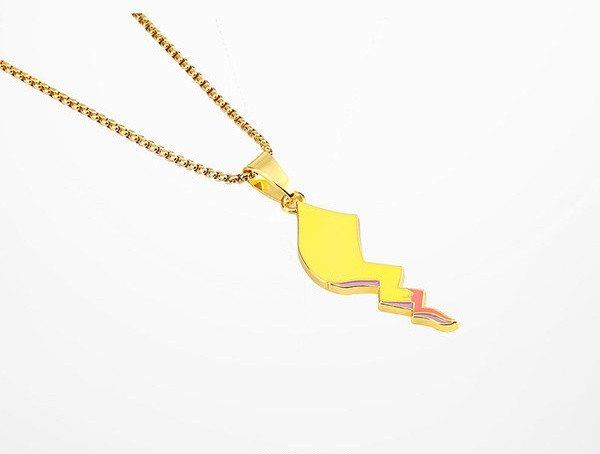 Μοντέρνα ανδρική μακρά αλυσίδα με μενταγιόν