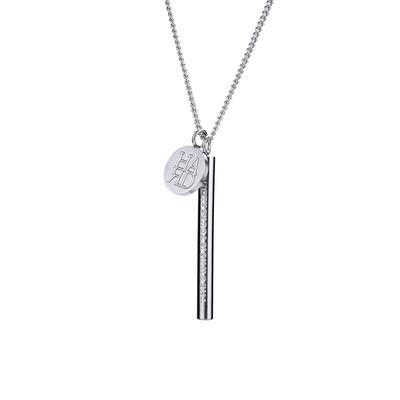 Lant barbatesc din otel cu pandantiv