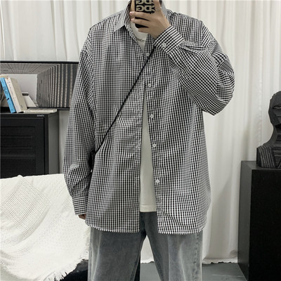 Ανδρικό casual πουκάμισο με κουμπιά και κλασικό κολάρο - διαφορετικά χρώματα