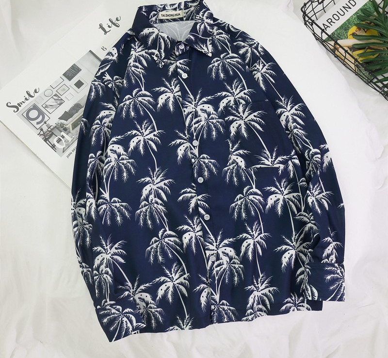 Cămașă colorată pentru bărbați cu mâneci lungi și guler clasic