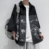 Cămașă casual pentru bărbați cu nasturi în două culori