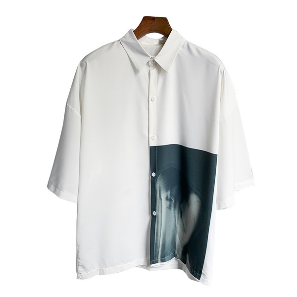 Cămașă de vară pentru bărbați cu nasturi - culori diferite