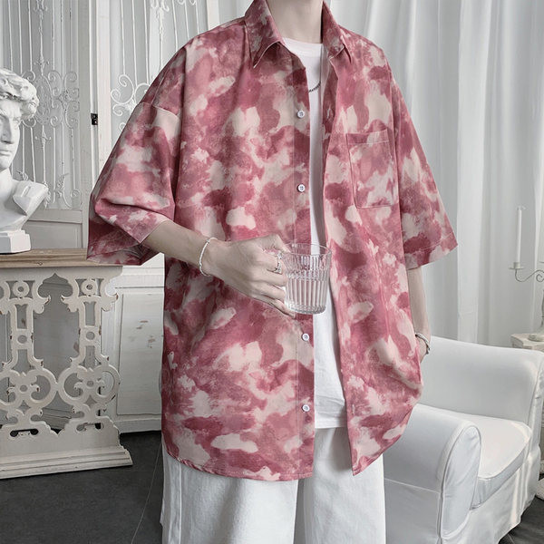 Cămașă casual pentru bărbați cu nasturi și guler clasic - trei culori