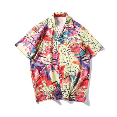 Cămașă colorată pentru bărbați cu mâneci scurte - mai multe modele