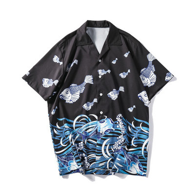 Cămașă colorată pentru bărbați cu mâneci scurte - mai multe modele