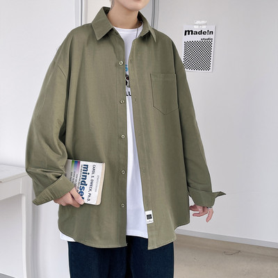 Cămașă casual pentru bărbați cu mâneci lungi în dungi