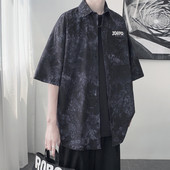 Cămașă casual pentru bărbați în trei culori cu nasturi și guler clasic