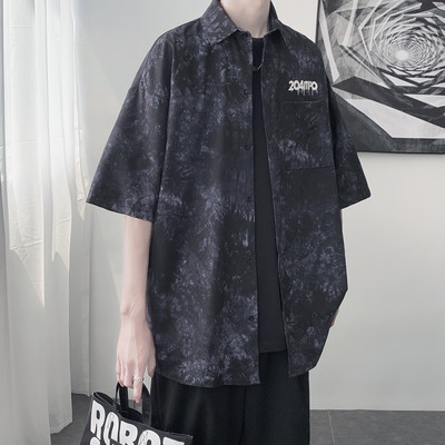 Cămașă casual pentru bărbați în trei culori cu nasturi și guler clasic