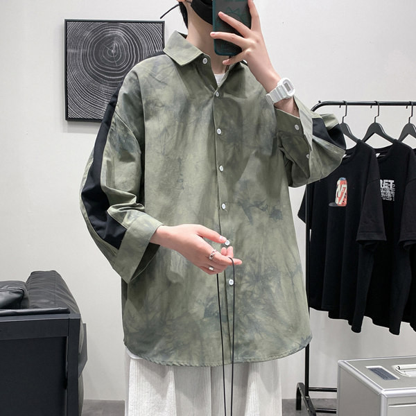 Camasa barbateasca model larg cu margine