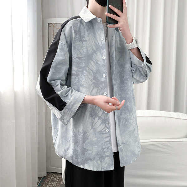 Camasa barbateasca model larg cu margine