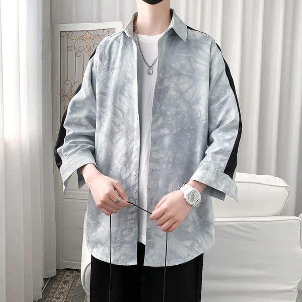 Camasa barbateasca model larg cu margine