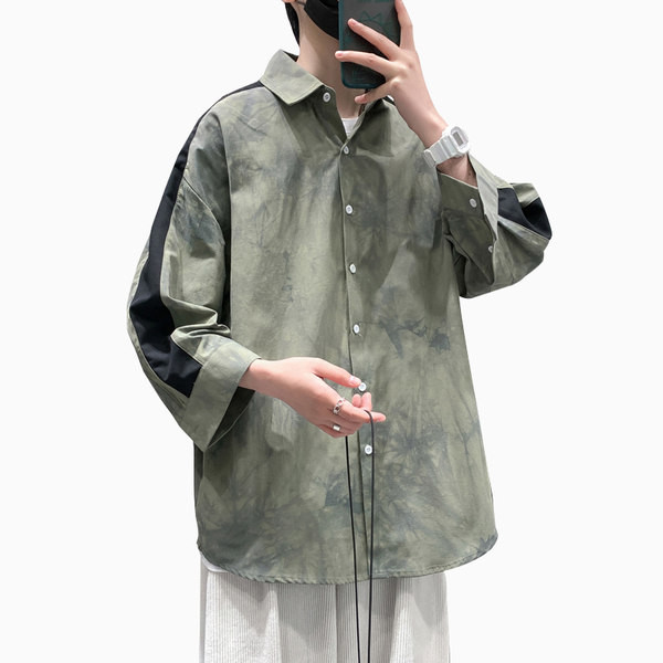 Camasa barbateasca model larg cu margine