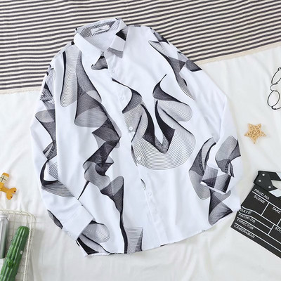 Jauna modeļa vīriešu krekls ar klasisku apkakli un garām piedurknēm