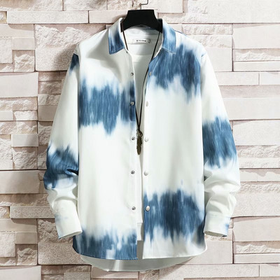 Jauna modeļa vīriešu krekls ar klasisku apkakli un garām piedurknēm