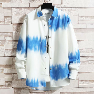 Jauna modeļa vīriešu krekls ar klasisku apkakli un garām piedurknēm