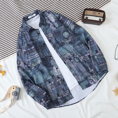 Jauna modeļa vīriešu krekls ar klasisku apkakli un garām piedurknēm