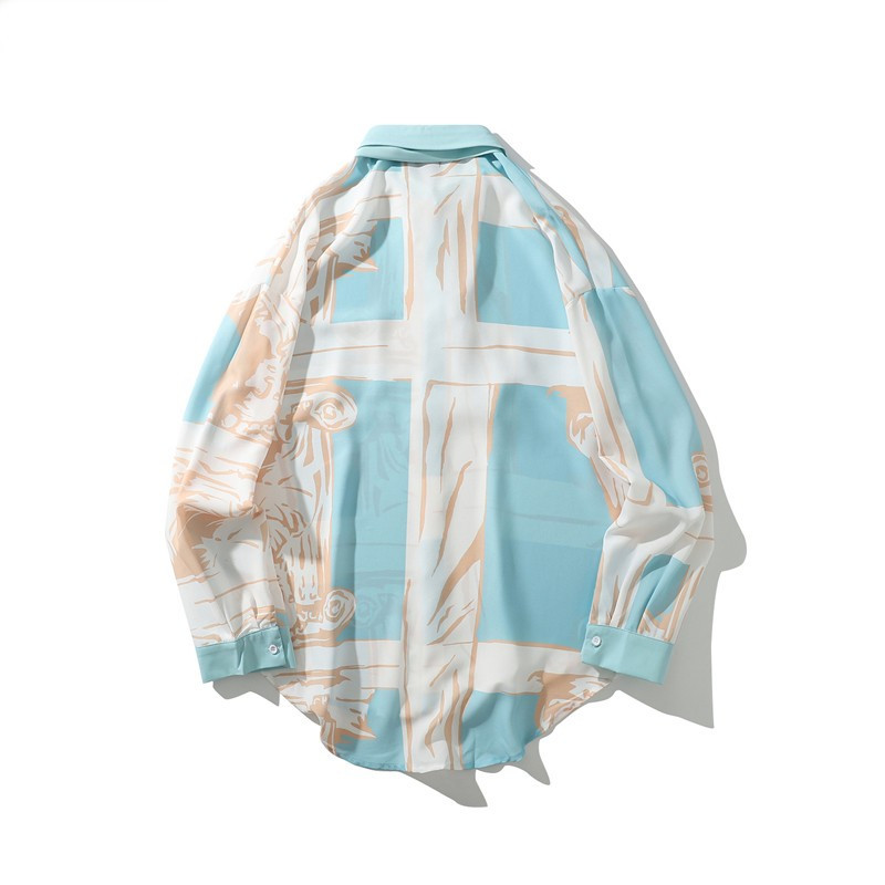 Retro modeļa vīriešu krekls ar klasisku apkakli