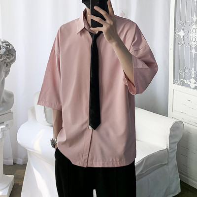 Camasa de vara barbati cu maneci 3/4 model lat