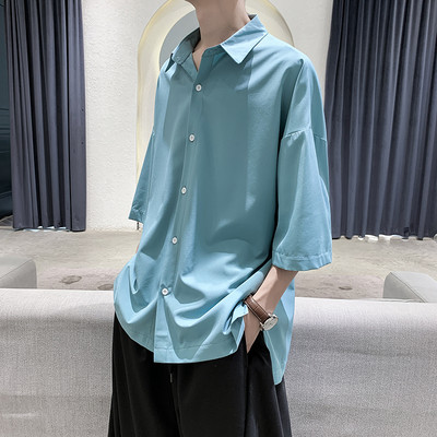 Camasa de vara barbati cu maneci 3/4 model lat