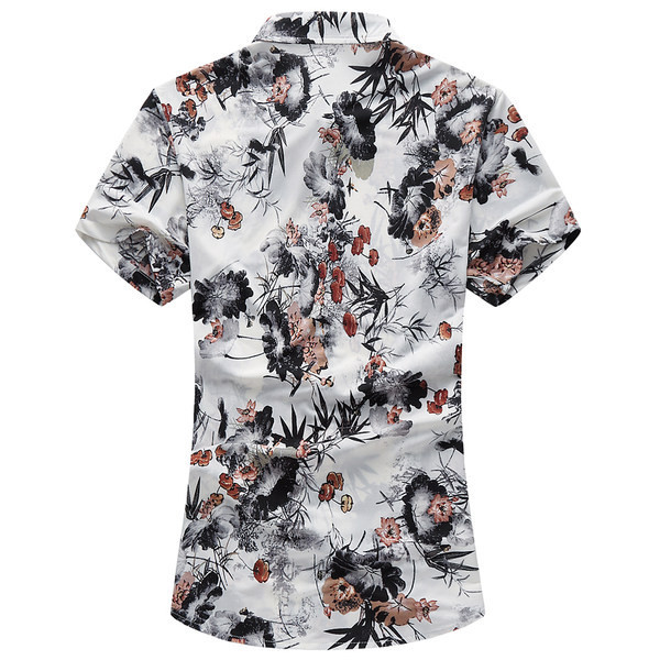 Cămașă pentru bărbați model nou, cu guler clasic și mâneci scurte