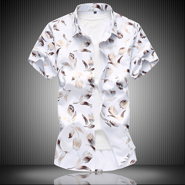 Moderns vīriešu krekls ar apkakli un īsām piedurknēm vairākās krāsās