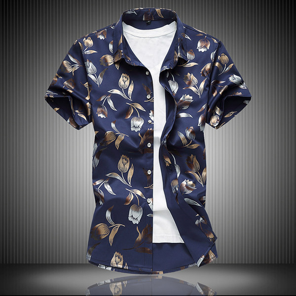 Moderns vīriešu krekls ar apkakli un īsām piedurknēm vairākās krāsās