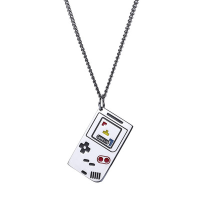 Lanț modern pentru bărbați din oțel cu pandantiv