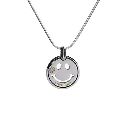 Lanț modern pentru bărbați cu pandantiv și inscripția Love Life