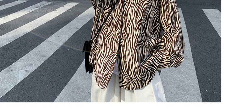 Cămașă de primăvară pentru bărbați cu imprimeu animal