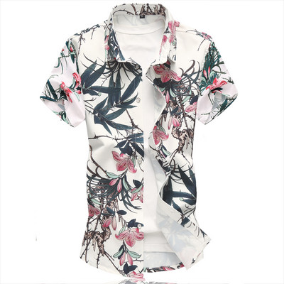 Cămașă modernă pentru bărbați cu guler clasic și mâneci scurte - mai multe culori