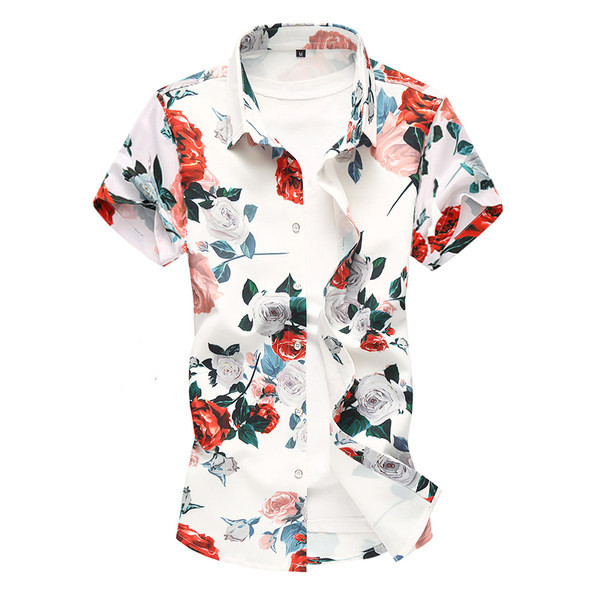 Cămașă modernă pentru bărbați cu guler clasic și mâneci scurte - mai multe culori