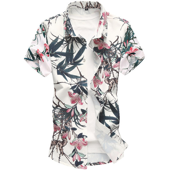 Cămașă modernă pentru bărbați cu guler clasic și mâneci scurte - mai multe culori