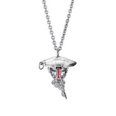 Moodne meeste teraskett ripatsi ja kirjaga