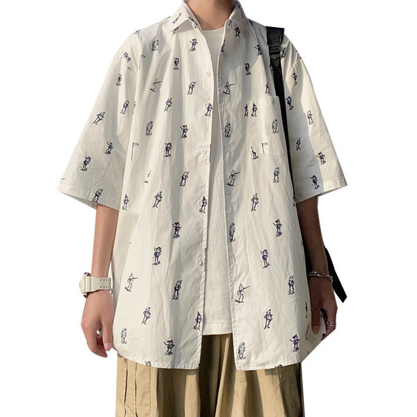 Cămașă pentru bărbați cu guler clasic în două culori