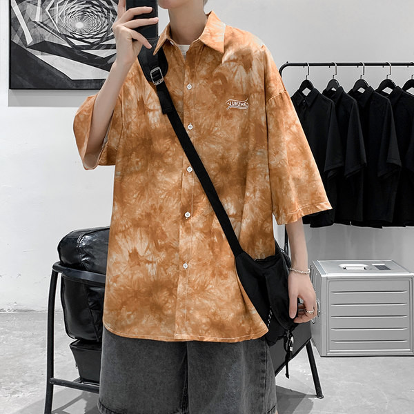 Cămașă casual pentru bărbați cu nasturi în patru culori