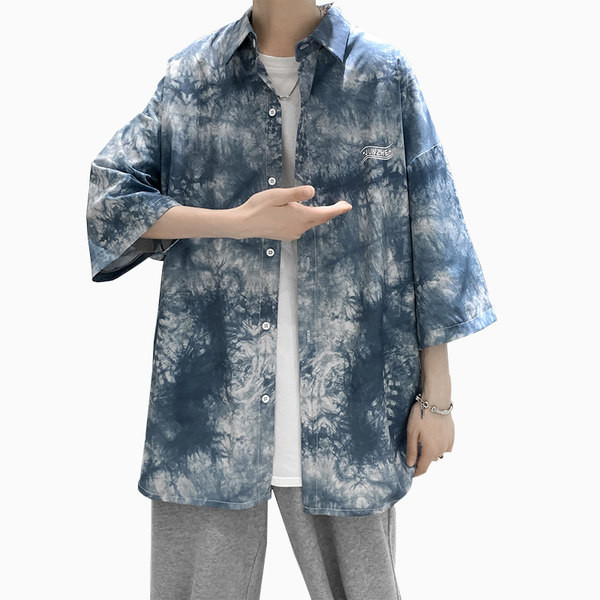 Cămașă casual pentru bărbați cu nasturi în patru culori