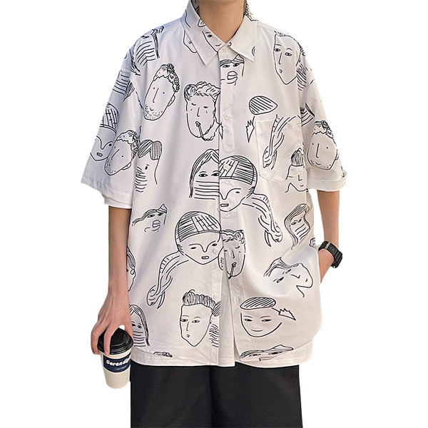 Cămașă casual pentru bărbați cu aplicație în trei culori