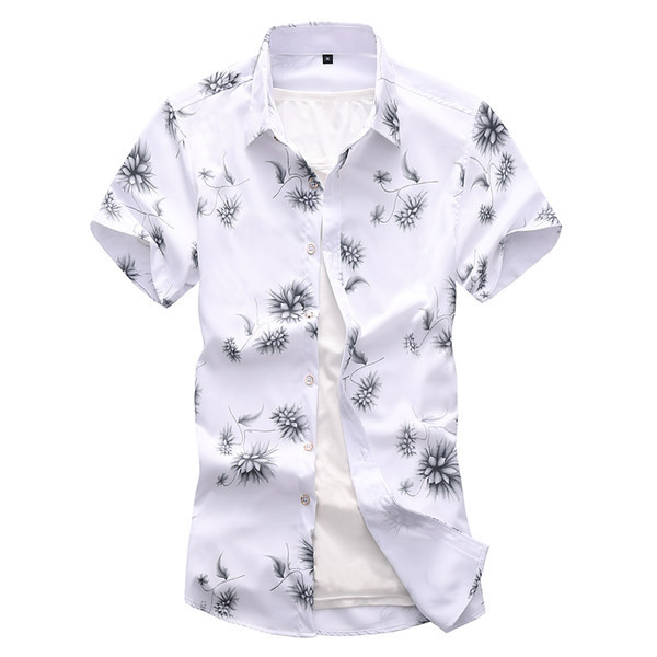 Camasa de barbati model nou cu guler clasic si maneci scurte - mai multe culori