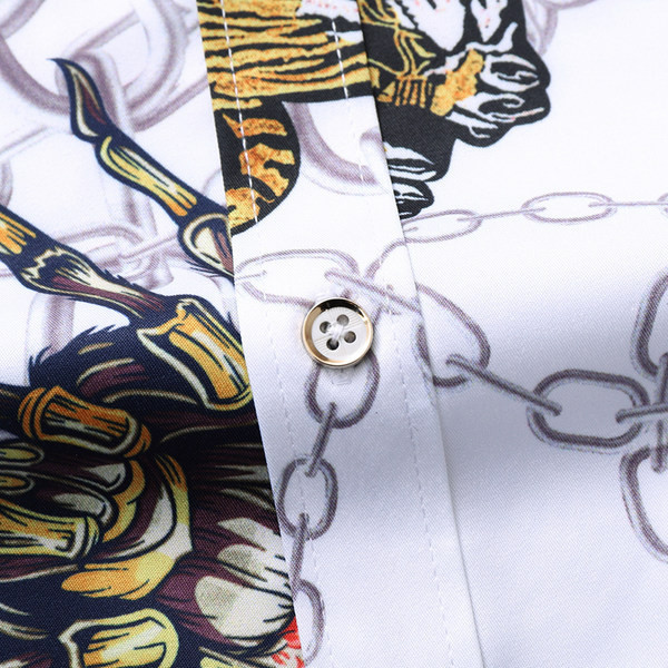 Cămașă modernă cu guler clasic și mâneci scurte pentru bărbați