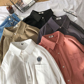 Cămașă casual de primăvară cu mâneci lungi pentru bărbați