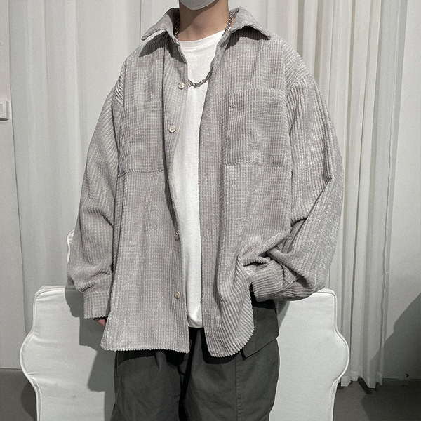 Camasa barbati din catifea model larg