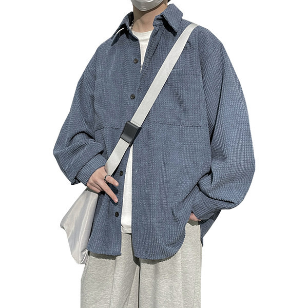 Camasa barbati din catifea model larg