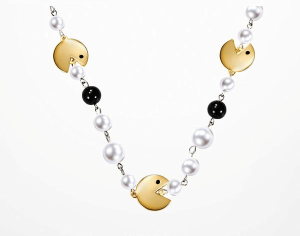 Lanț modern pentru bărbați cu perle decorative