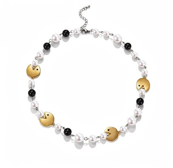 Lanț modern pentru bărbați cu perle decorative