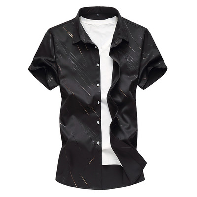 Cămașă modernă pentru bărbați cu guler și model clasic în mai multe culori