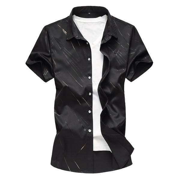 Cămașă modernă pentru bărbați cu guler și model clasic în mai multe culori