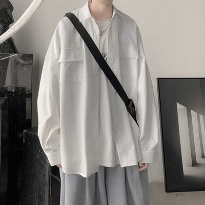 Camasa barbati model larg cu buzunare