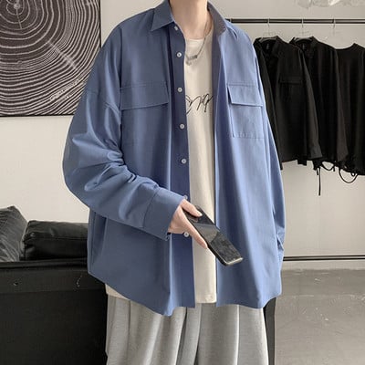 Camasa barbati model larg cu buzunare