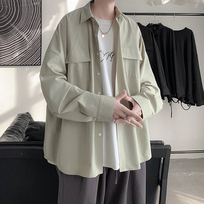 Camasa barbati model larg cu buzunare